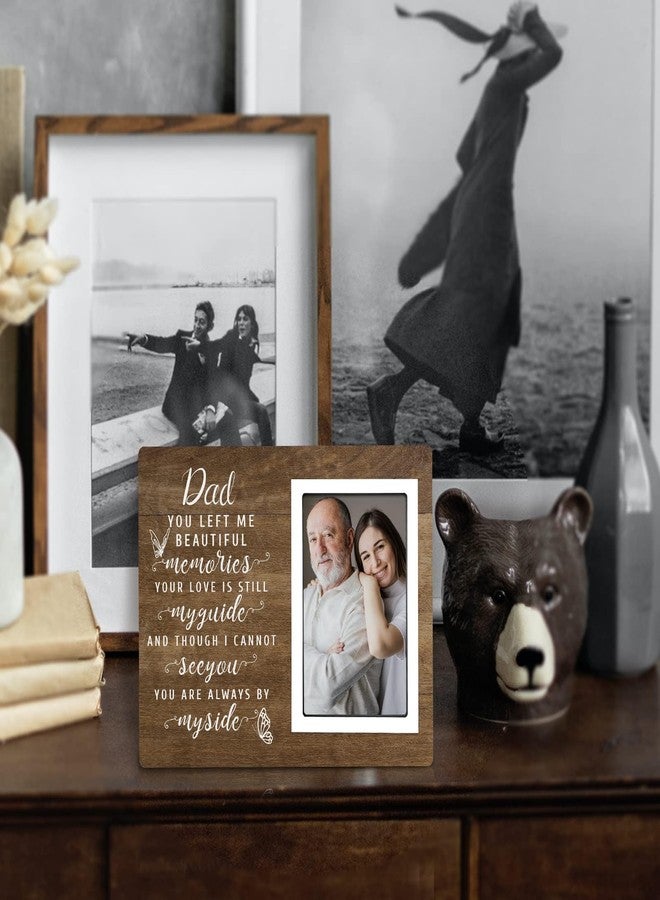 SteadStyle Bereavement Gifts for Loss of Father - Memorial Picture Frame, Sympathy Gift for Loss of Dad, In Memory of Loved One Gifts, Sympathy Gift Fits 4x6 In Photo (White) (Brown, 4X6) - Image 5